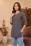 Monochrome Muse  Short Kurti