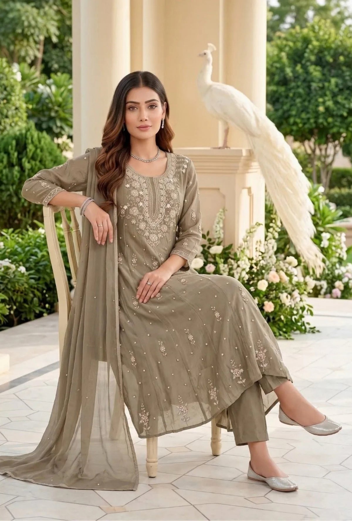 Royal Anarkali Suit with Dupatta