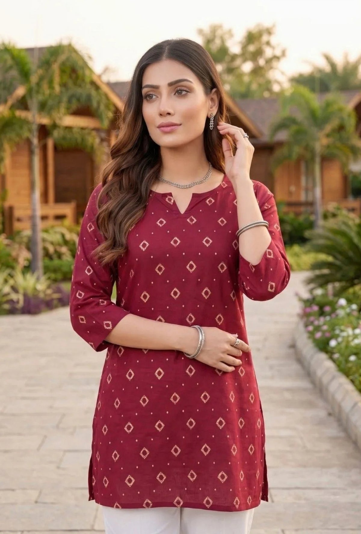 Meher Printed Short Kurti