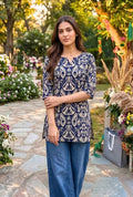 Indigo Heritage Short Kurti
