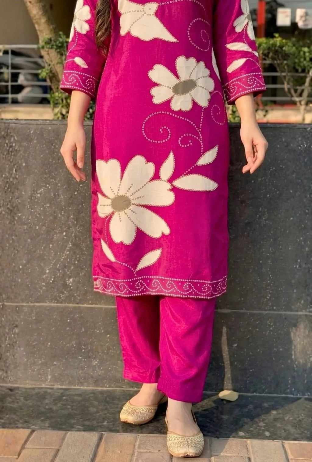 Contemporary Floral Edit Suit with Dupatta
