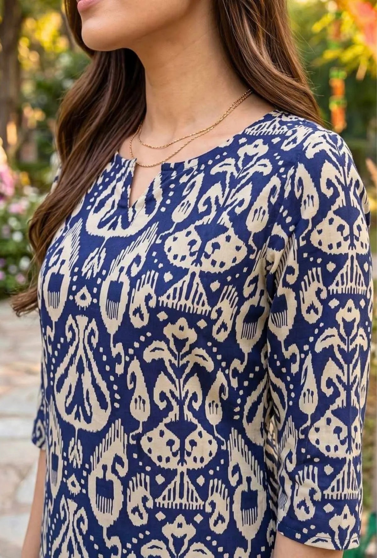 Indigo Heritage Short Kurti