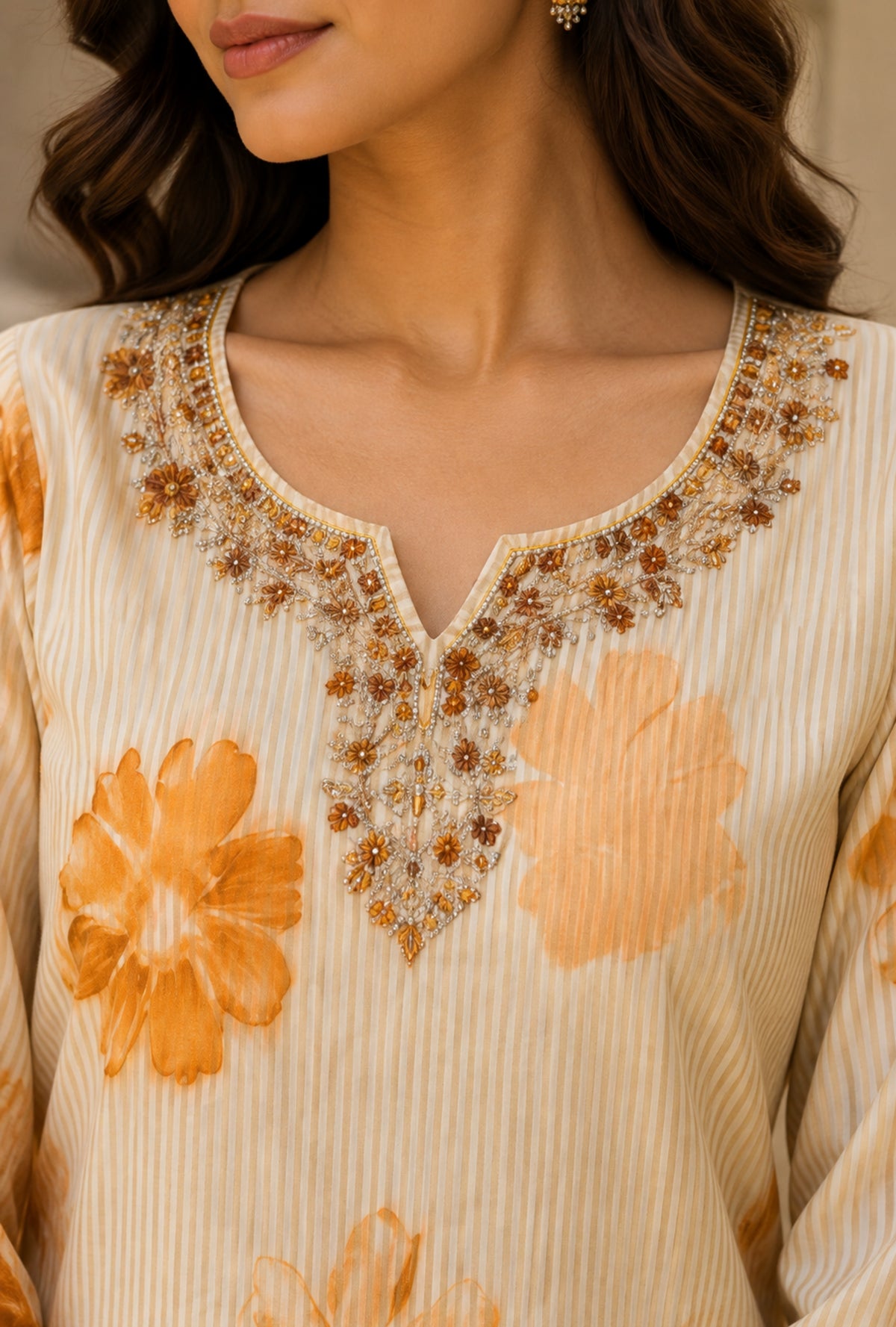 Marigold Grace Suit with Dupatta