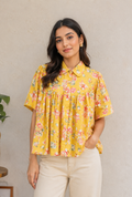 Sunlit Blossom Shirt Top